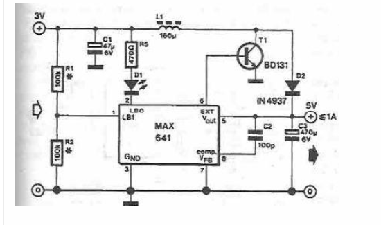 使用MAX641设计简单的大电流升压转换器米乐 M6米乐(图1)